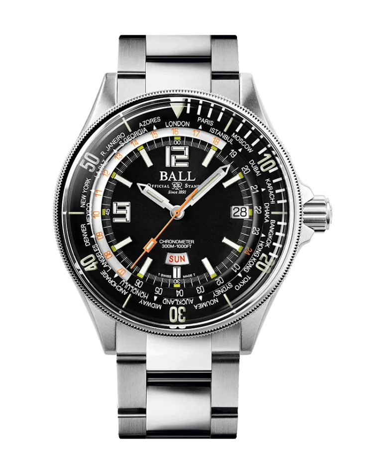 BALL Engineer Master II Diver Worldtime (42mm)  DG2232A-SC-BK