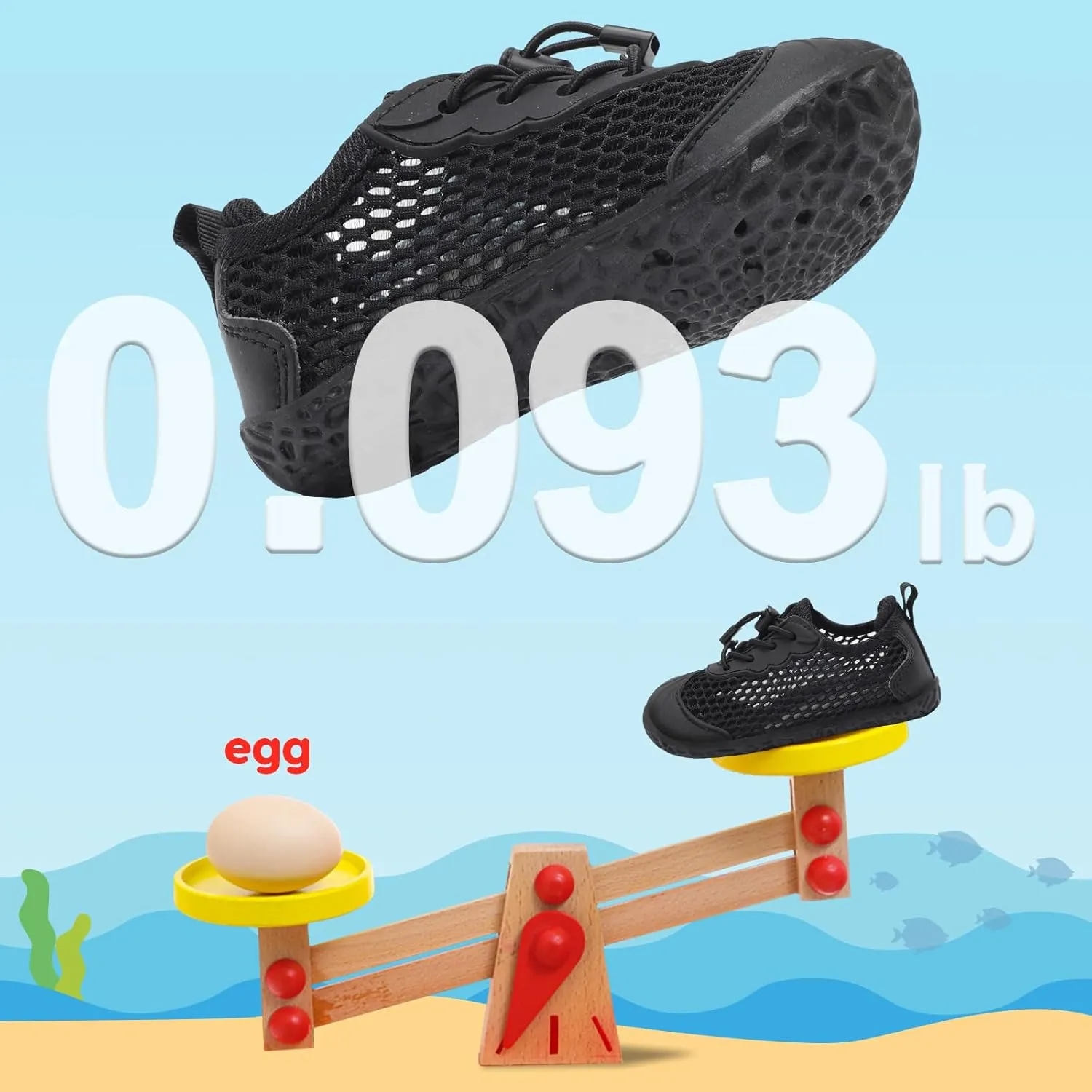 BARERUN Toddler Water Shoes Barefoot Kids Water Shoes Boys Girls Aqua Socks Quick-Dry Breathable Toddler Sandals Slip on Indoor Outdoor Walking Shoes for Beach Swim Pool