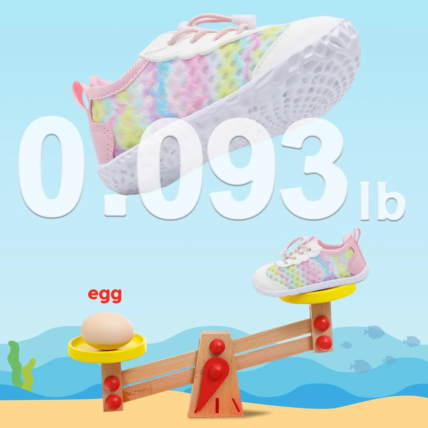 BARERUN Toddler Water Shoes Barefoot Kids Water Shoes Boys Girls Aqua Socks Quick-Dry Breathable Toddler Sandals Slip on Indoor Outdoor Walking Shoes for Beach Swim Pool