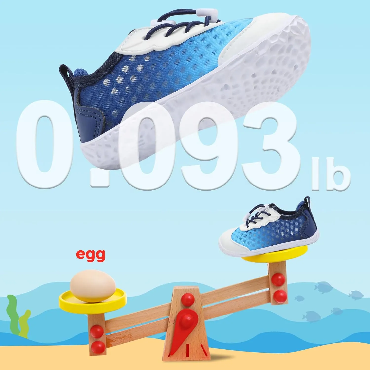 BARERUN Toddler Water Shoes Barefoot Kids Water Shoes Boys Girls Aqua Socks Quick-Dry Breathable Toddler Sandals Slip on Indoor Outdoor Walking Shoes for Beach Swim Pool