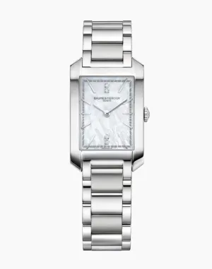 BAUME & MERCIER-Hampton 10474

QUARTZ WATCH, DIAMOND-SET, MOTHER-OF-PEARL - 35 X 22 MM M0A10474