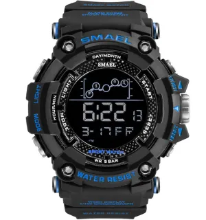 black blue Outdoor waterproof multifunctional men's sports watch AZ18058