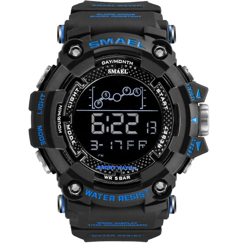 black blue Outdoor waterproof multifunctional men's sports watch AZ18058