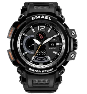 black Fashion sports outdoor waterproof luminous men's watch AZ19987