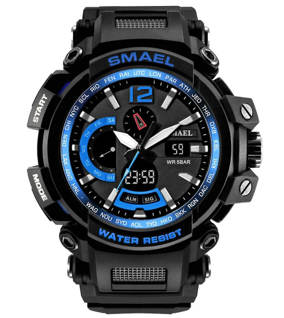 black Fashion sports outdoor waterproof luminous men's watch AZ19987
