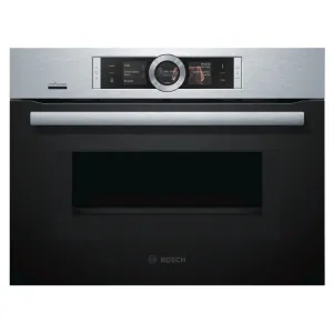 Bosch Serie 8 Built-In Electric Combi Microwave - Stainless steel | CMG656BS6B