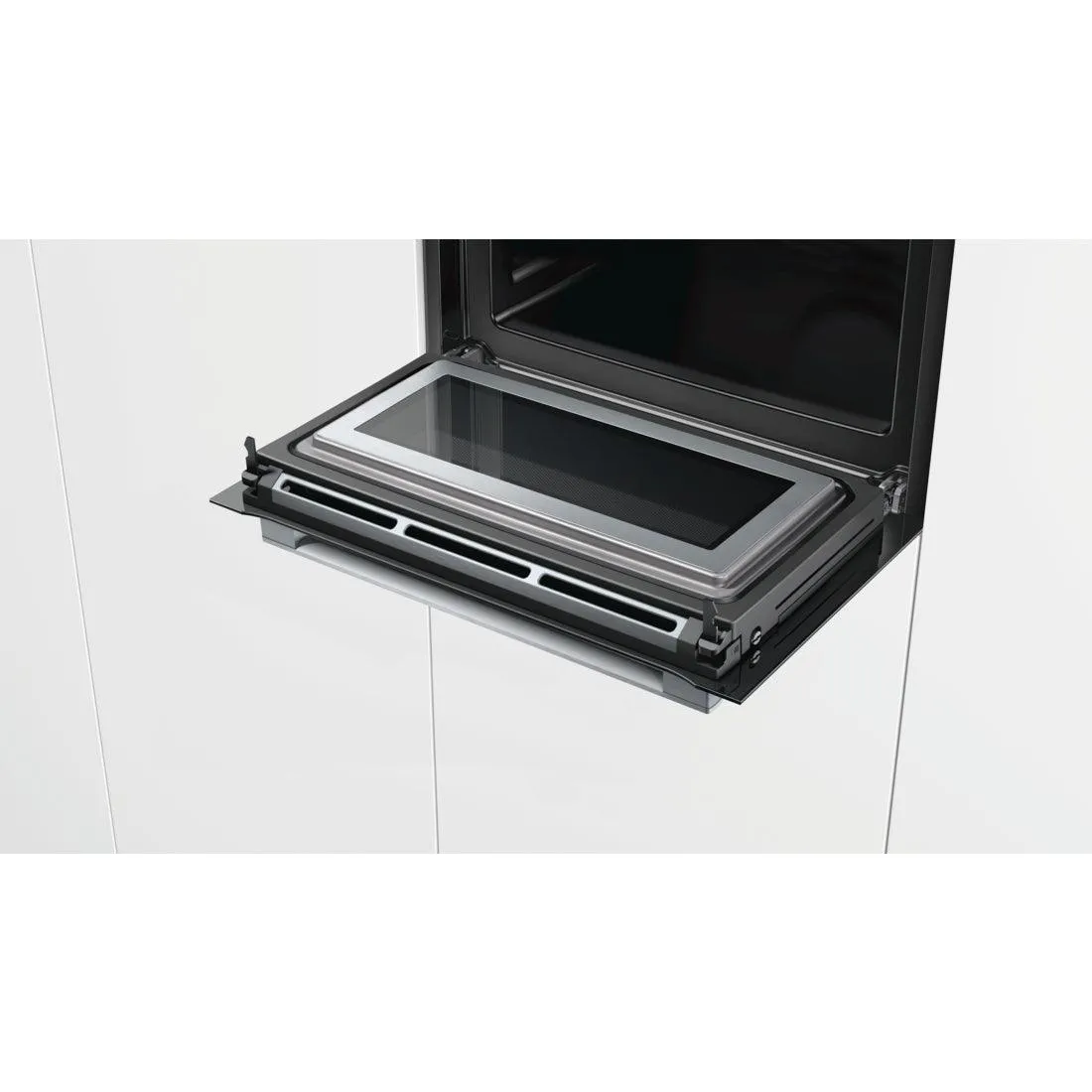 Bosch Serie 8 Built-In Electric Combi Microwave - Stainless steel | CMG656BS6B
