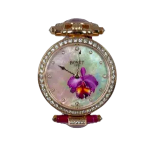 Bovet Amadeo Fleurier 39mm "Orchid" Ladies Watch in 18K Red Gold