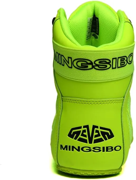 Boxing Shoes for Men and Youth, Anti-Slip Wrestling Shoes Men Youth Wrestling Shoes Training,Lightweight and Breathable Green Wrestling Boots