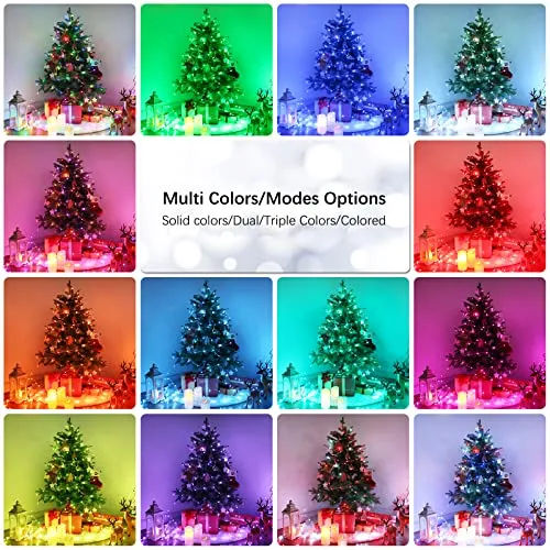 BrizLabs Halloween Fairy String Lights, 33ft 100 LED Color Changing Christmas Fairy Lights with Remote Timer, USB RGB Halloween Lights Dimmable Twinkle Xmas Tree Light for Xmas Halloween Party Wedding