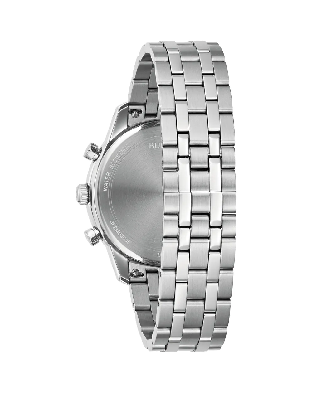Bulova Refined Stainless Steel Chronograph Watch for Timeless Elegance 96B412