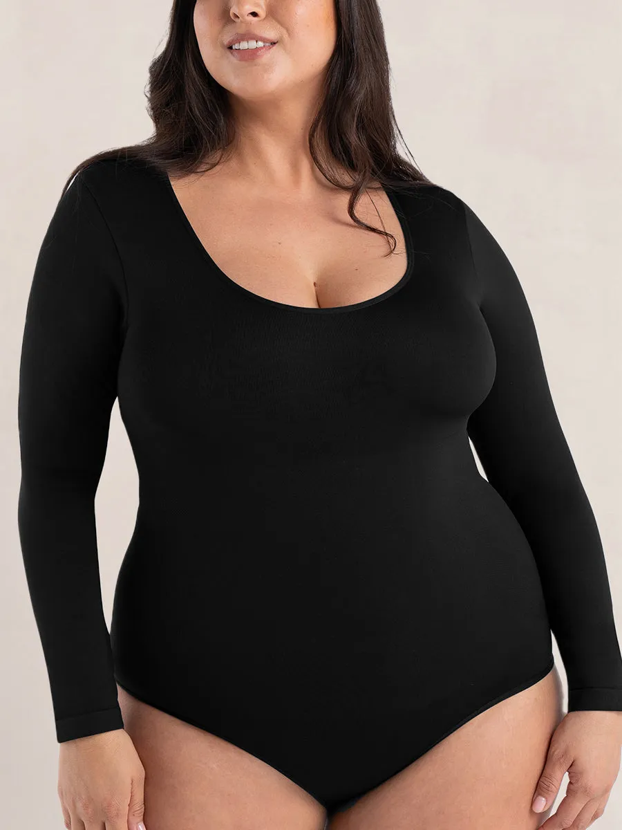 Buy 1, Get 1 FREE: 1 Long Sleeve Bodysuit   1 FREE Mesh Shorts