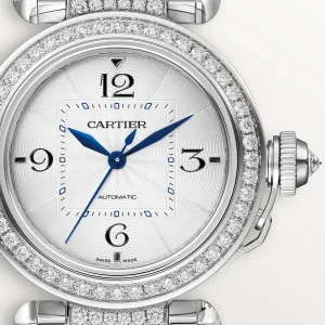 Cartier Pasha de Cartier 35mm 18K White Gold & Diamonds Lady's Watch