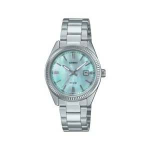 Casio Vintage Ladies Mother Of Pearl Dial Stainless Steel Watch - LTP1302DS-2A