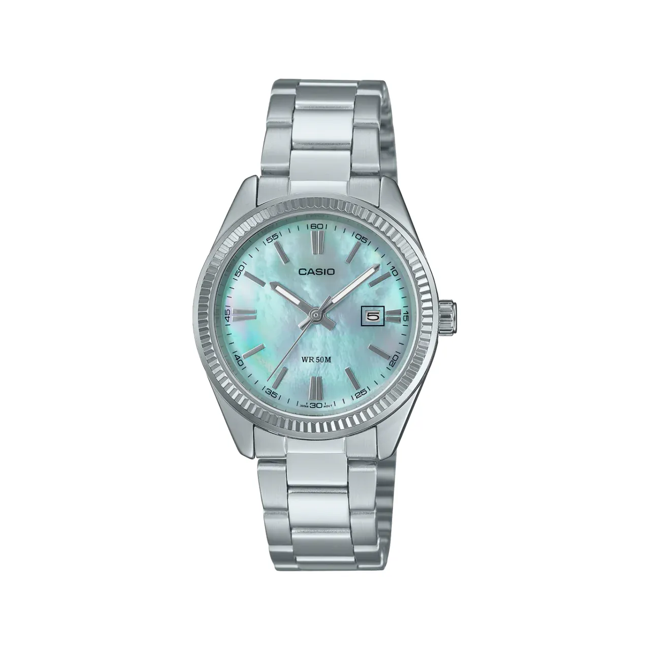 Casio Vintage Ladies Mother Of Pearl Dial Stainless Steel Watch - LTP1302DS-2A