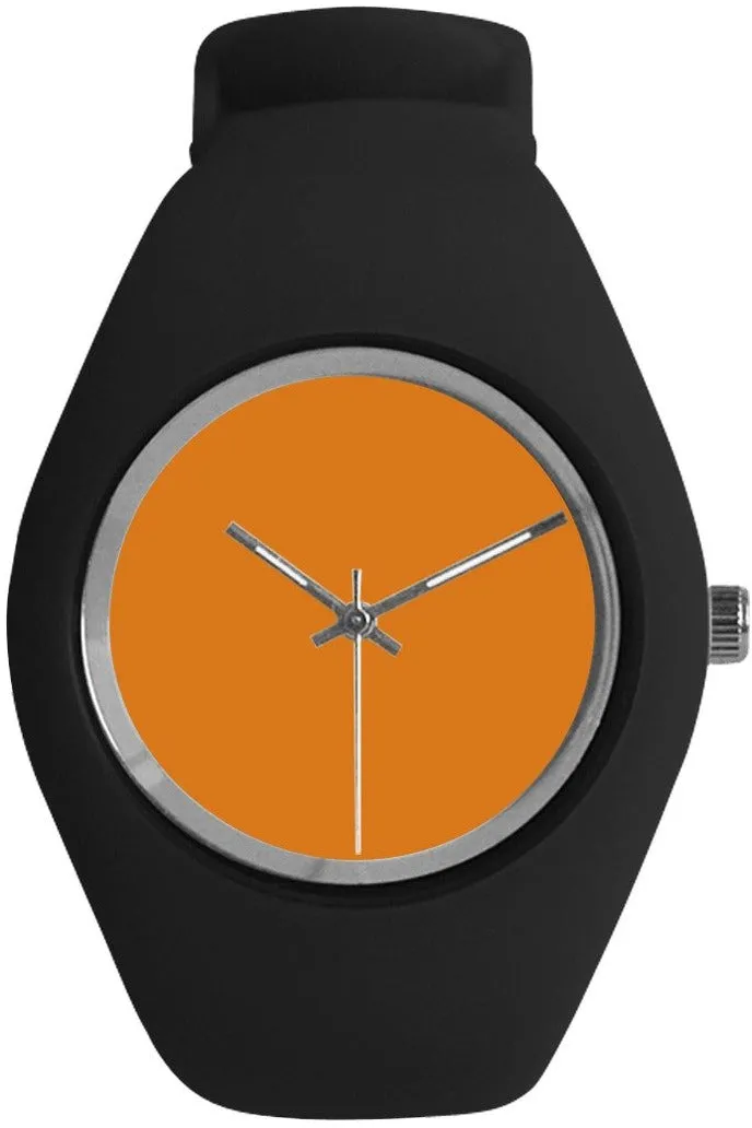 Citrus Orange Simple Style Candy Silicone Watch