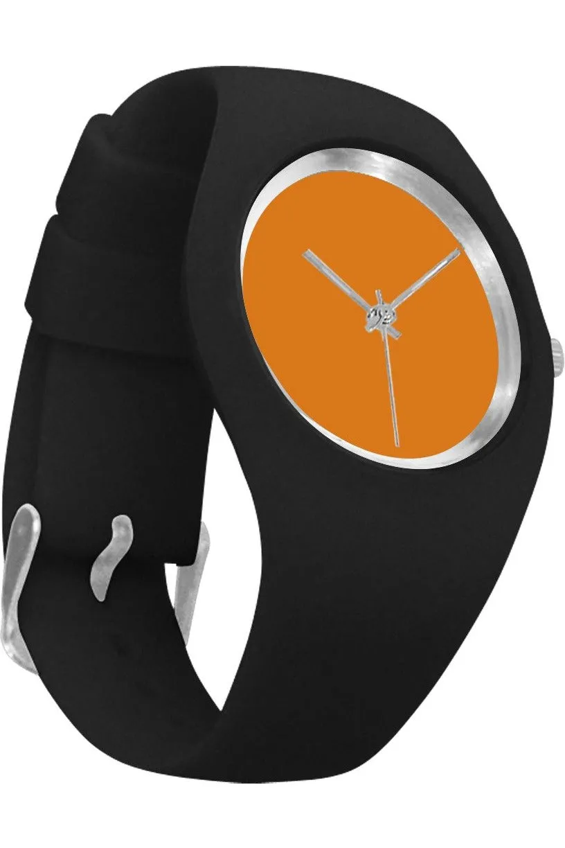 Citrus Orange Simple Style Candy Silicone Watch