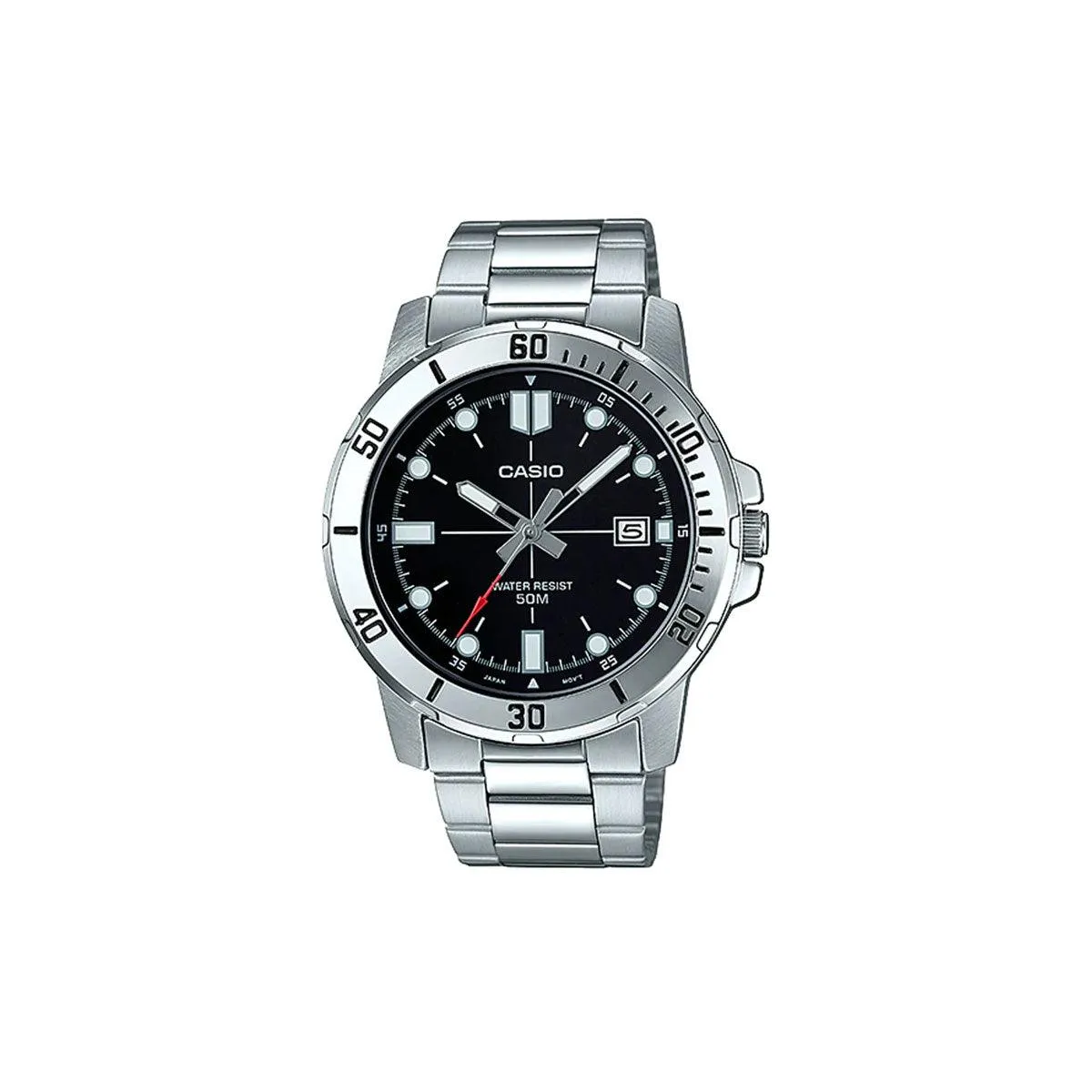 Classic Mens Silver Watch - MTPVD01D-7E