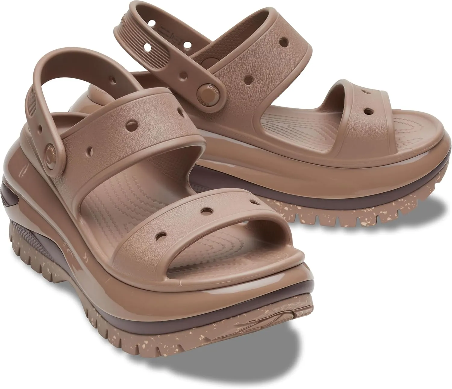 Crocs Unisex Classic Mega Crush Platform Sandals Wedge