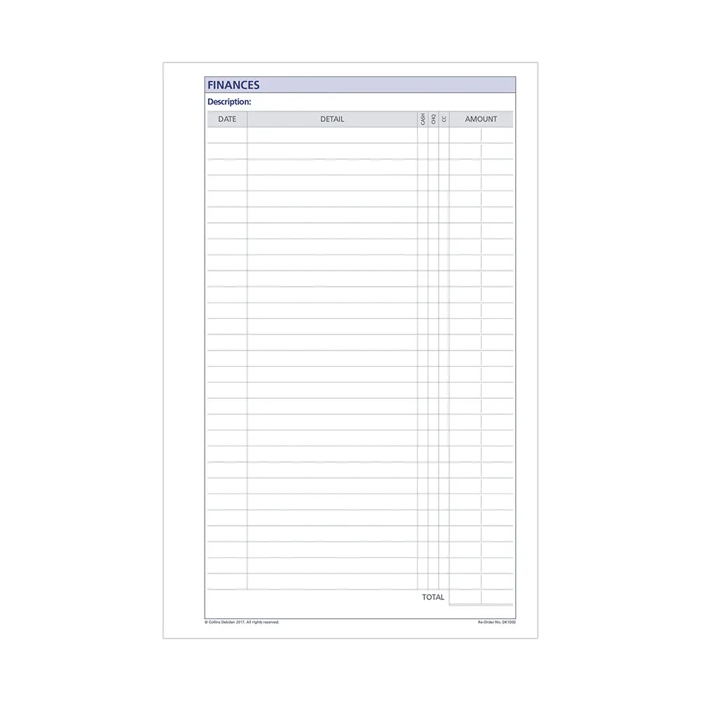 DayPlanner - Desk Size Finances