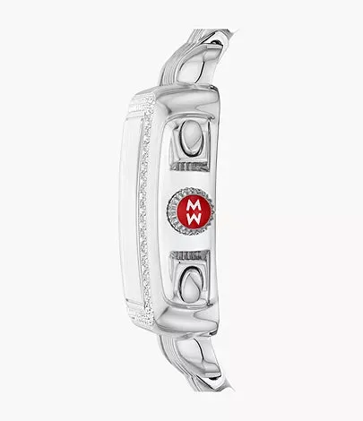 Deco Stainless Diamond Watch With MOP Dial