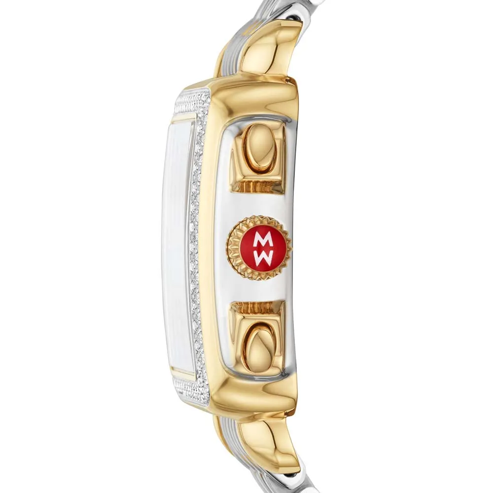 Deco Two-Tone 18k Gold Diamond Watch