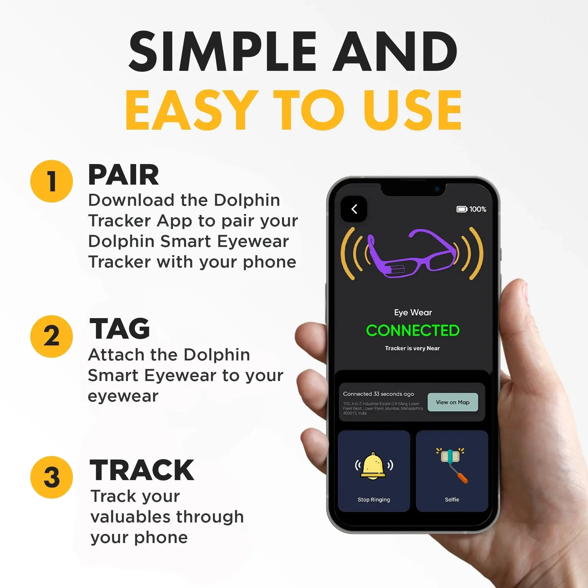 Dolphin Eyewear Finder Android   Accessory Kit