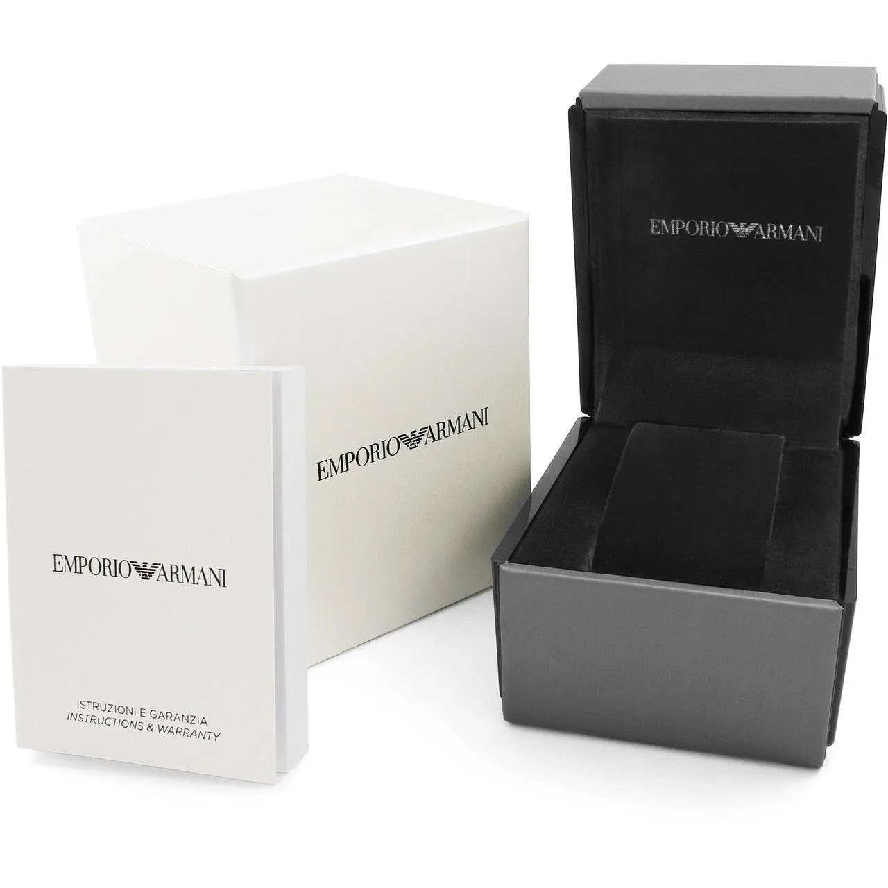 Emporio Armani Black Ceramic Chronograph Watch with Quartz SKU EA12345