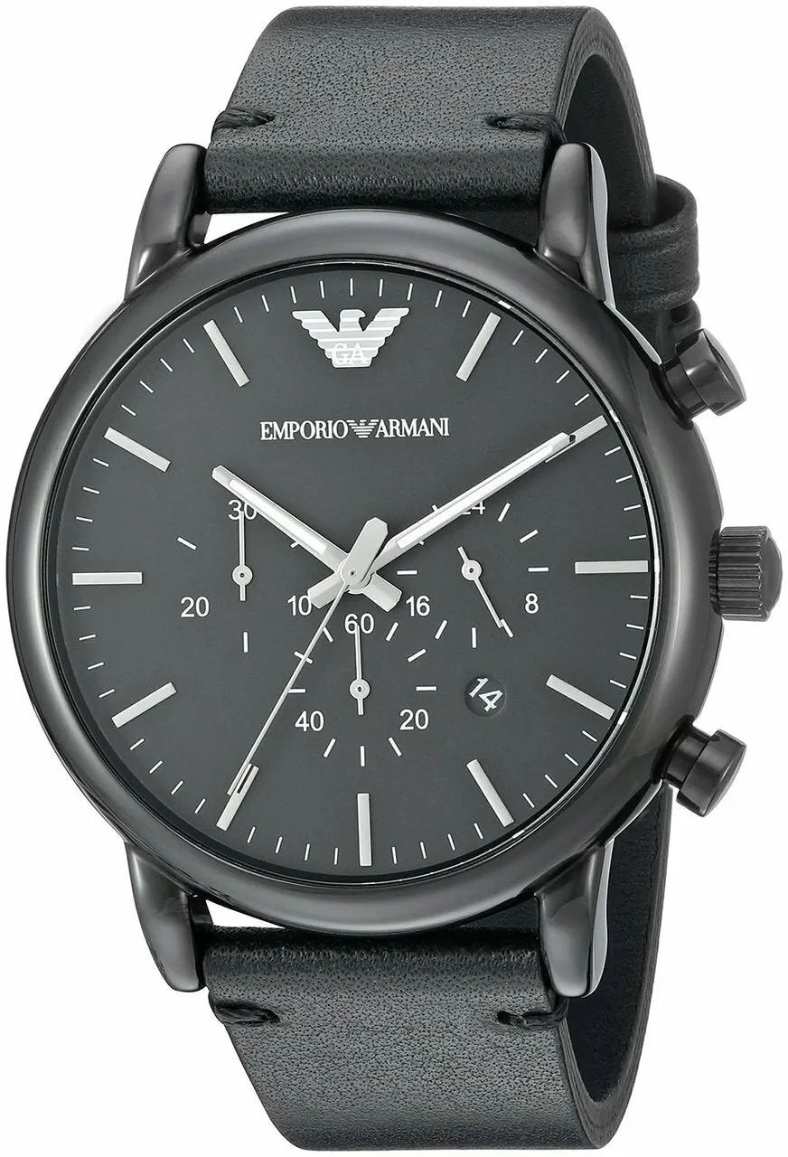 Emporio Armani Chronograph Men's Watch AR1918 Black Stainless Steel