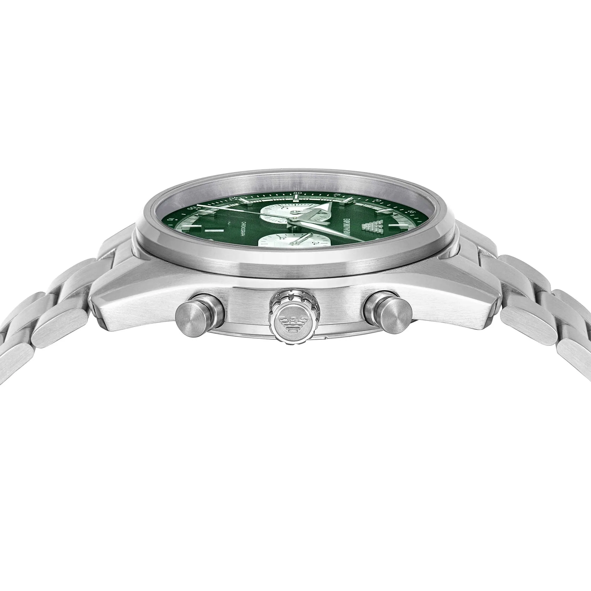 Emporio Armani Silver Chronograph Stainless Steel Watch AR11637