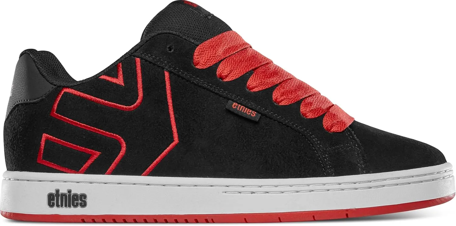 Etnies Men's Low-Top Sneakers Skate Shoe, Black Red, 10
