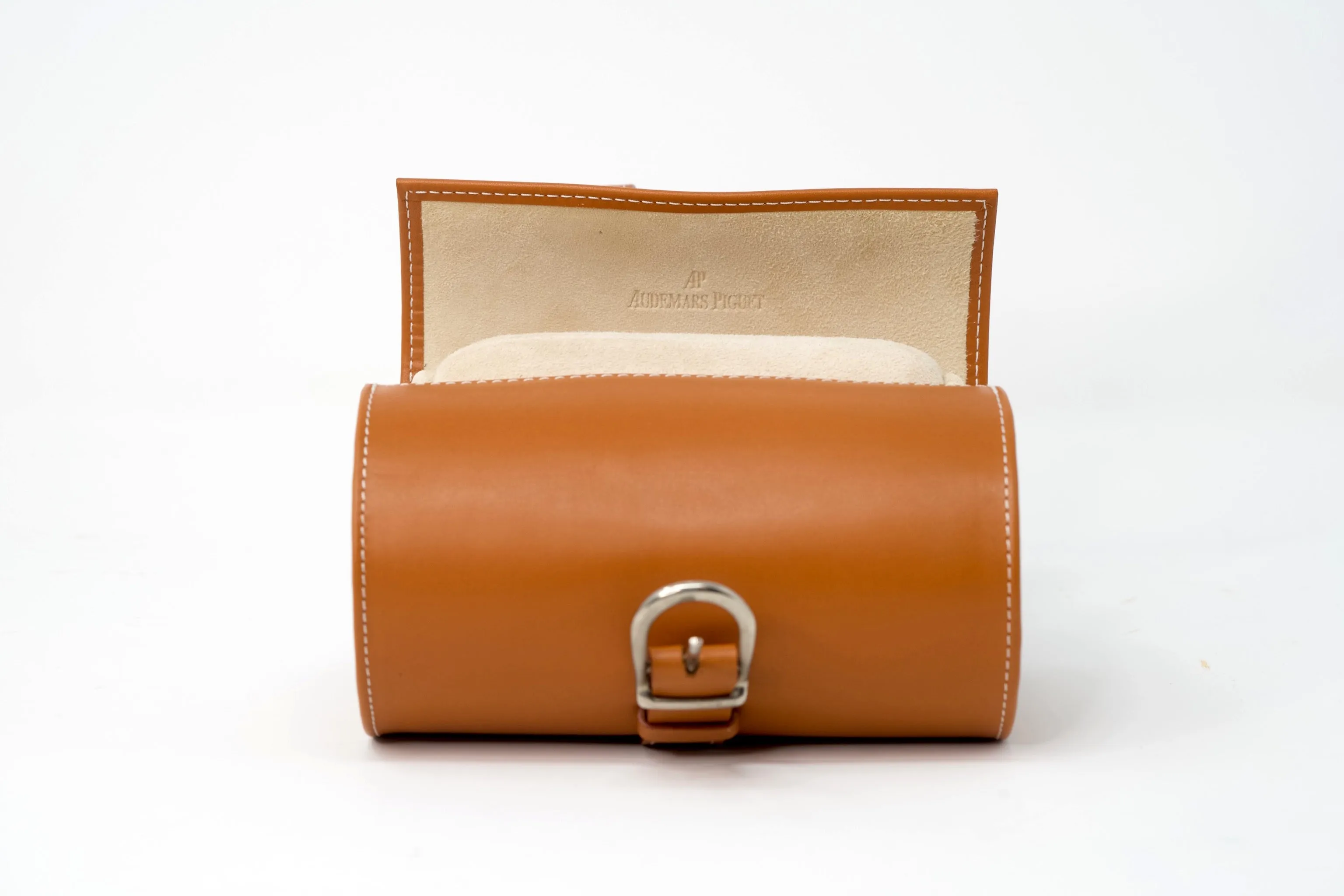 Exclusive Audemars Piguet Hermes Saddle Brown Leather Luxury Watch Travel Pouch