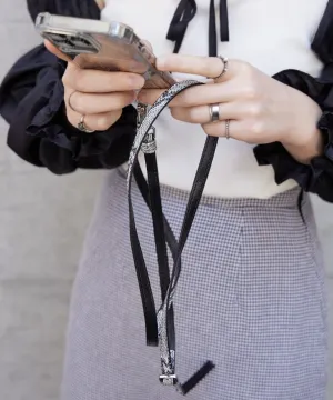 fake leather mobile strap