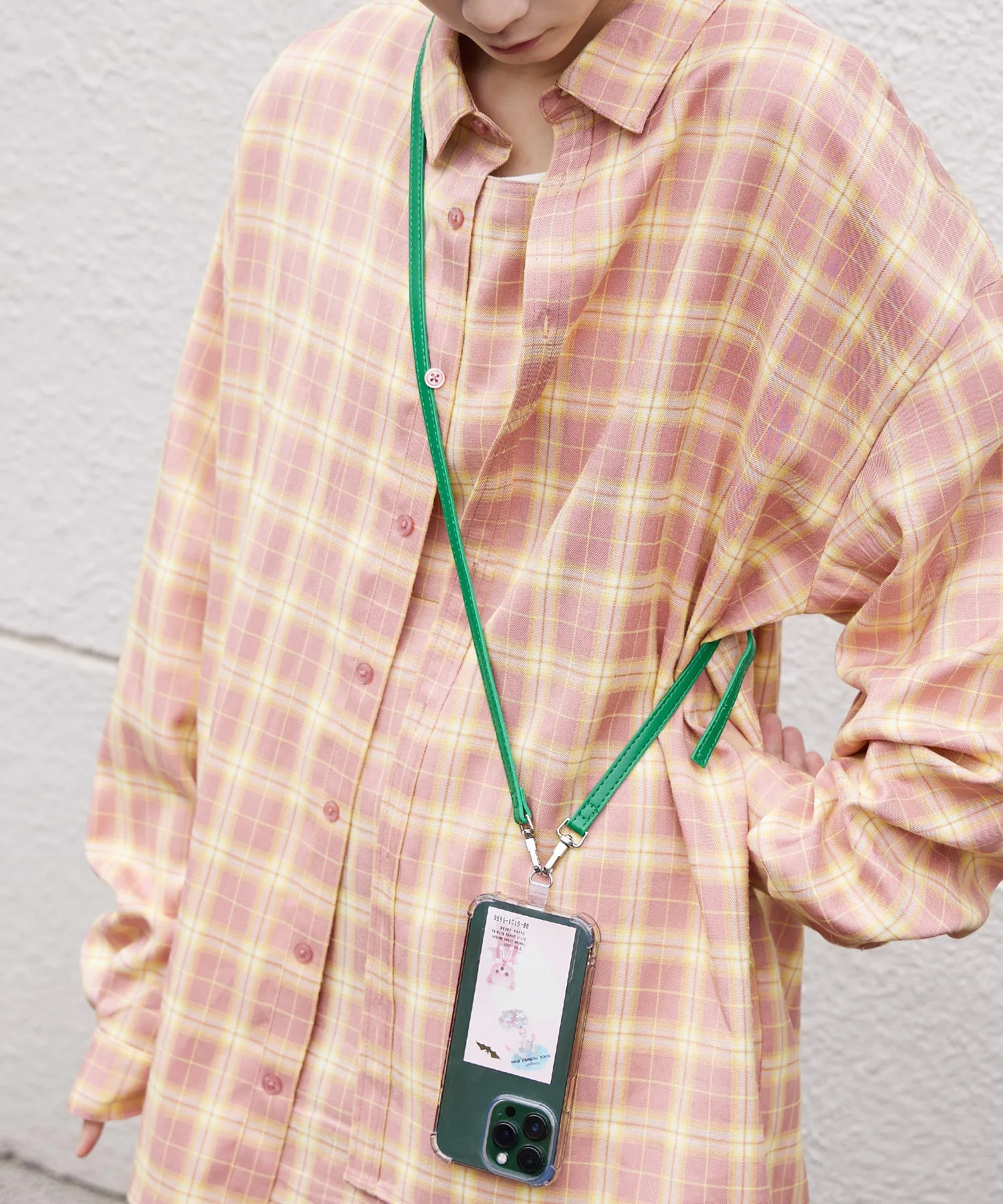 fake leather mobile strap