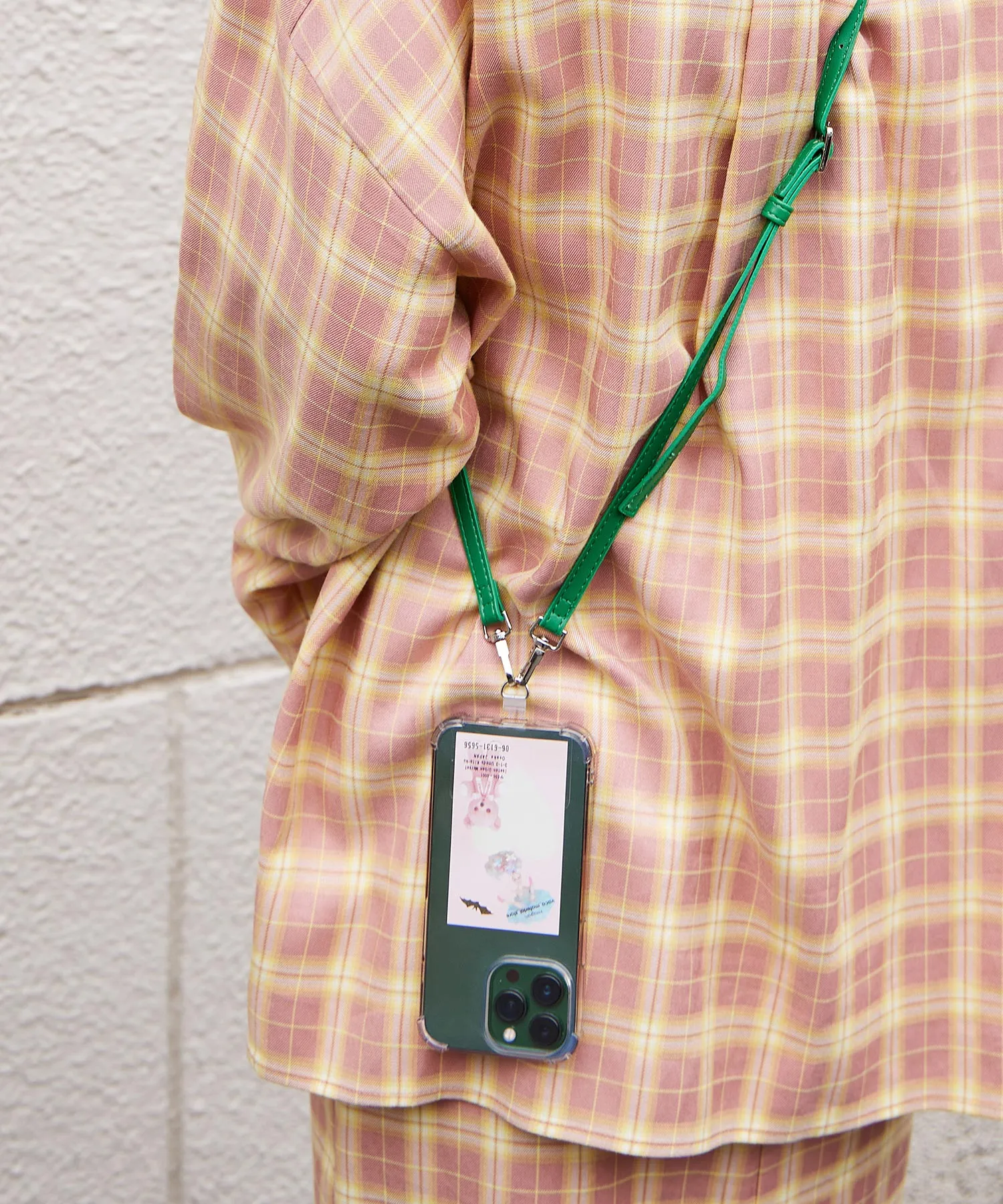 fake leather mobile strap