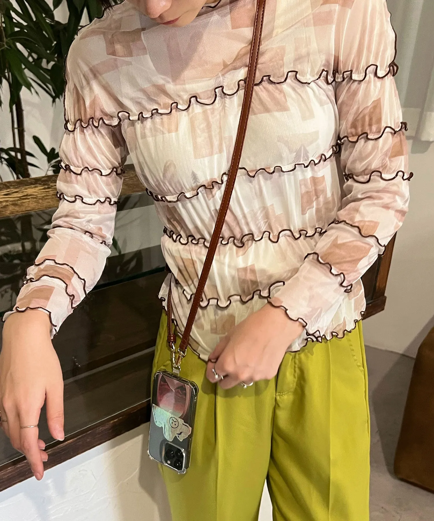 fake leather mobile strap