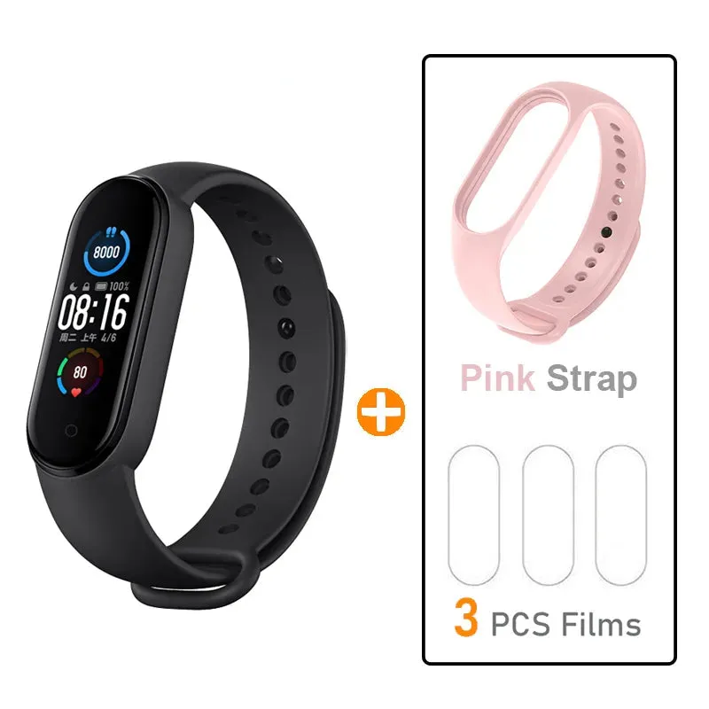 Fitness Tracker Bracelet – AMOLED Screen Smart Activity Wristband