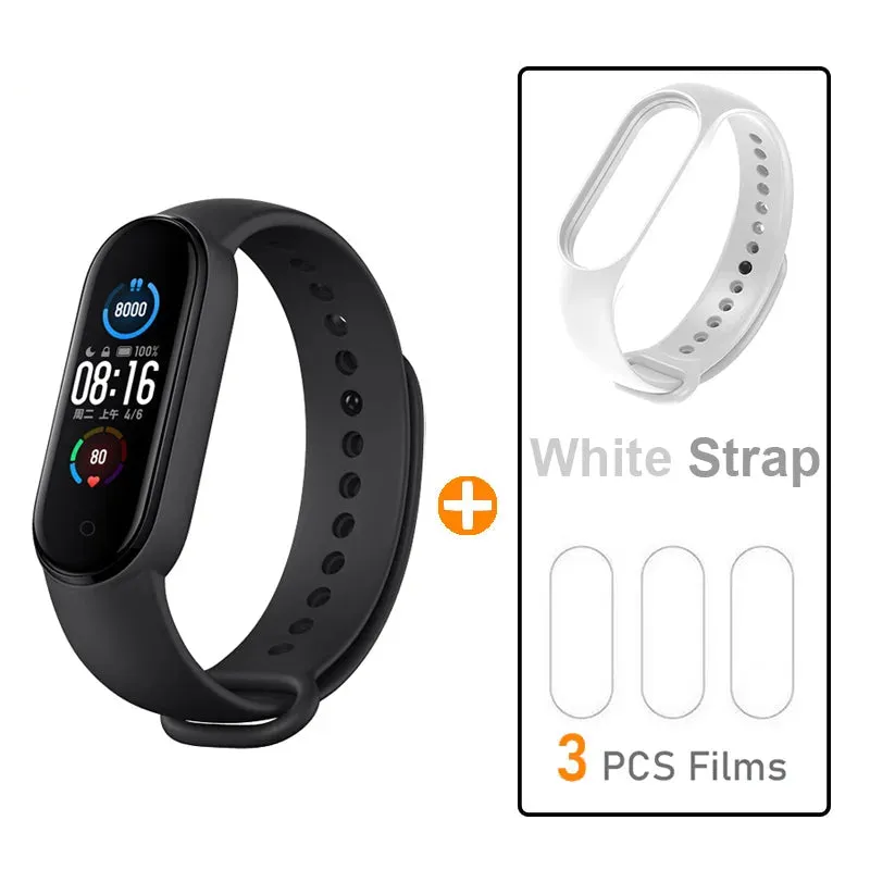 Fitness Tracker Bracelet – AMOLED Screen Smart Activity Wristband