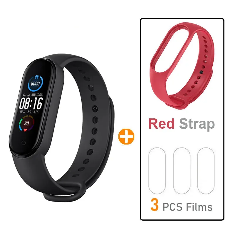 Fitness Tracker Bracelet – AMOLED Screen Smart Activity Wristband