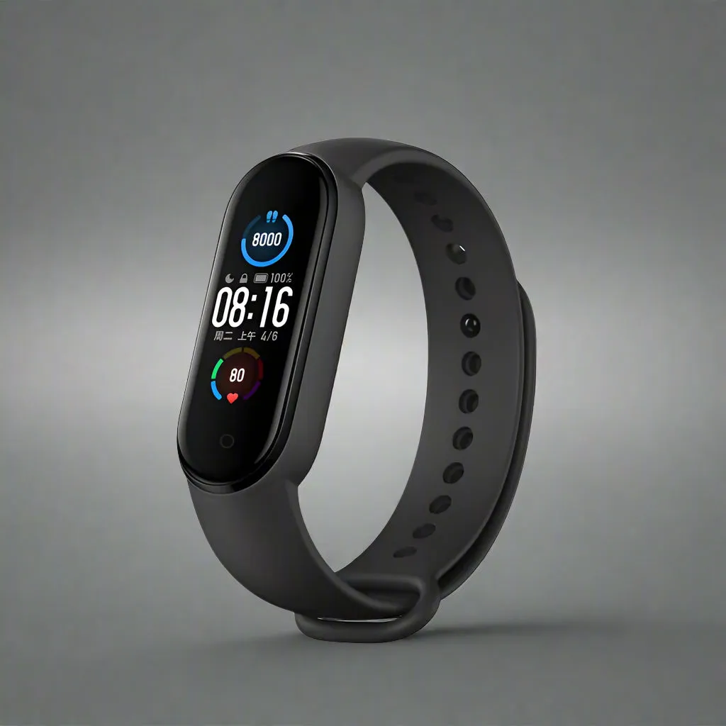 Fitness Tracker Bracelet – AMOLED Screen Smart Activity Wristband