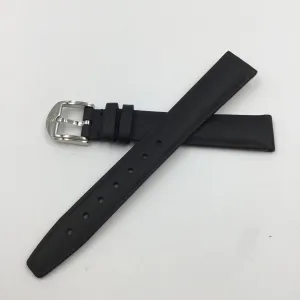 FITS Movado Genuine Black Smooth Leather 14mm Watch Strap