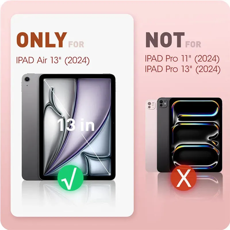 For Ipad Air 13 Inch Case M2 2024 Cosmo Full-body Trifold Stand Drop Protective Smart Case with Auto Sleep/wake