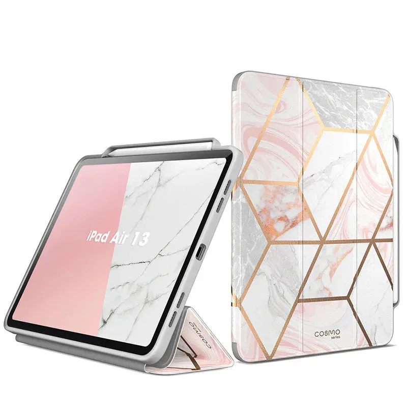 For Ipad Air 13 Inch Case M2 2024 Cosmo Full-body Trifold Stand Drop Protective Smart Case with Auto Sleep/wake
