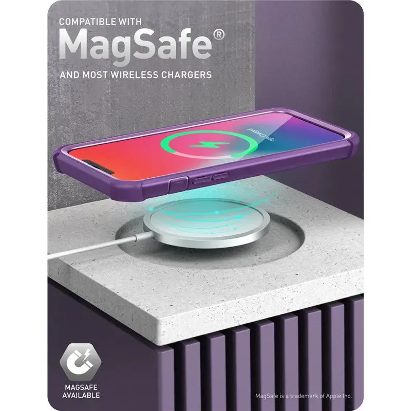 For Iphone 12 Mini 5.4 Inch 2020 Release Ares Full-Body Rugged Clear Bumper Case With Built-In Screen Protector