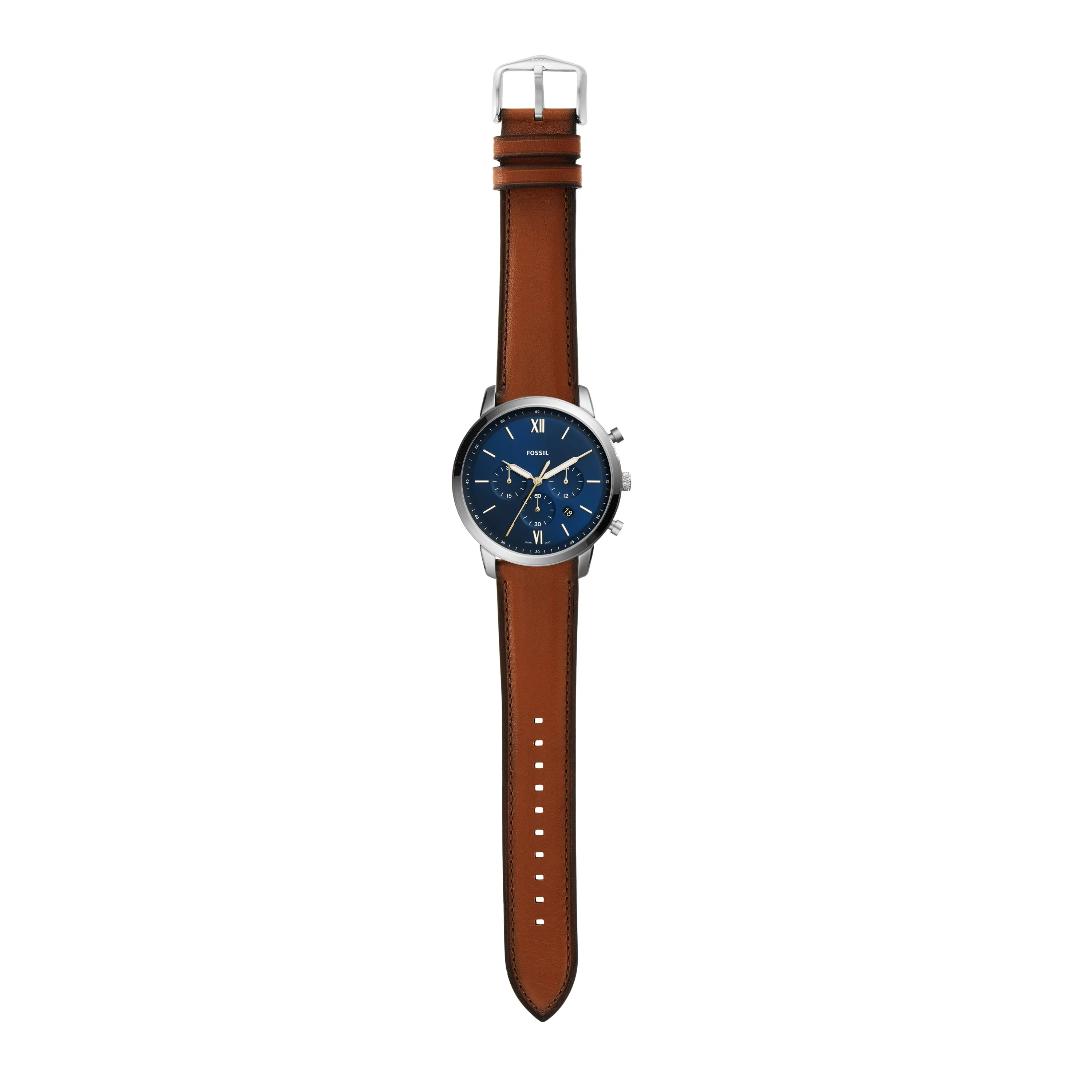 Fossil Neutra Chronograph Leather Watch & Matching Bracelet Set FS5708SET