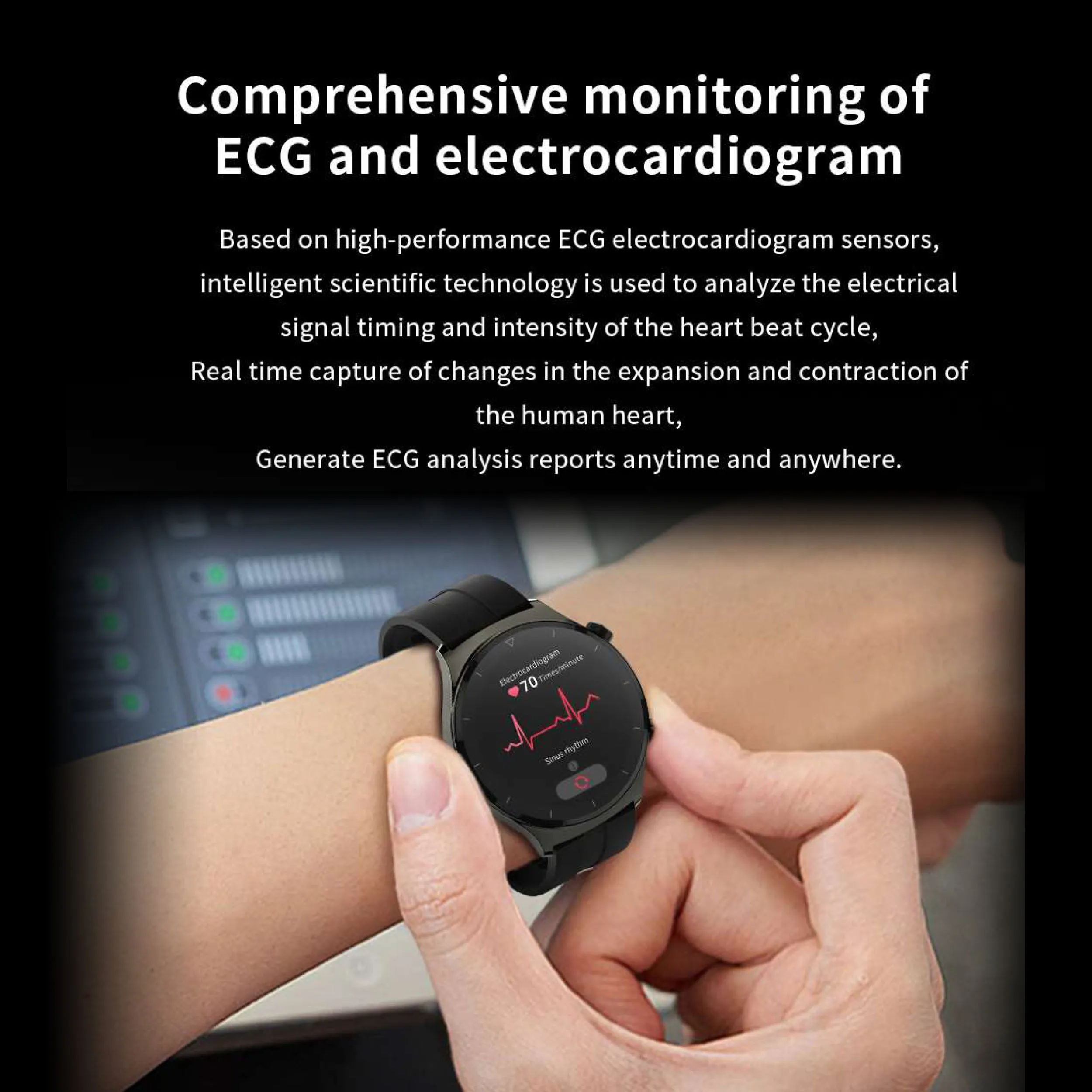 G5 Blood Pressure Smartwatch - Health Sleep Monitoring Life Assistant - FDA Approved