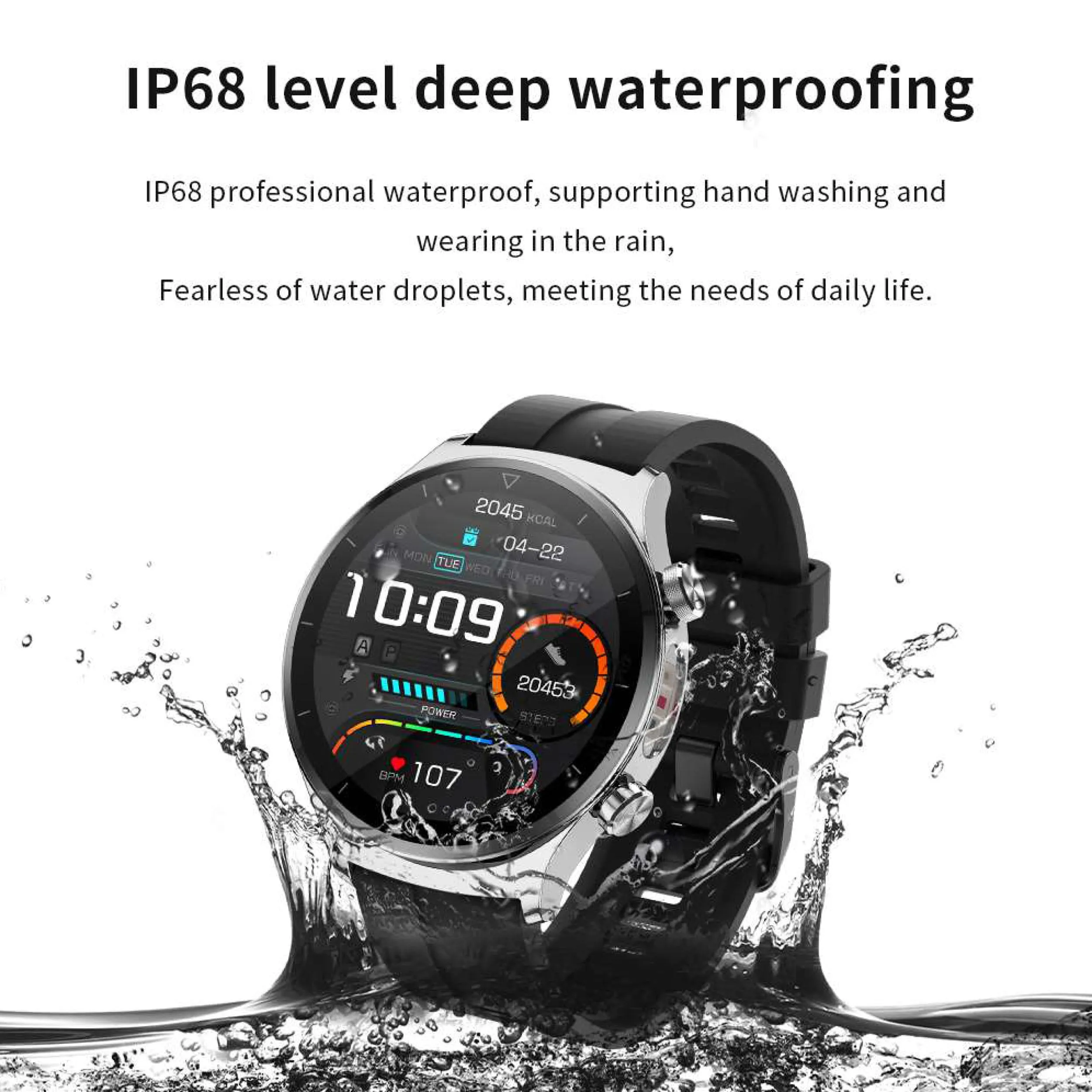G5 Blood Pressure Smartwatch - Health Sleep Monitoring Life Assistant - FDA Approved