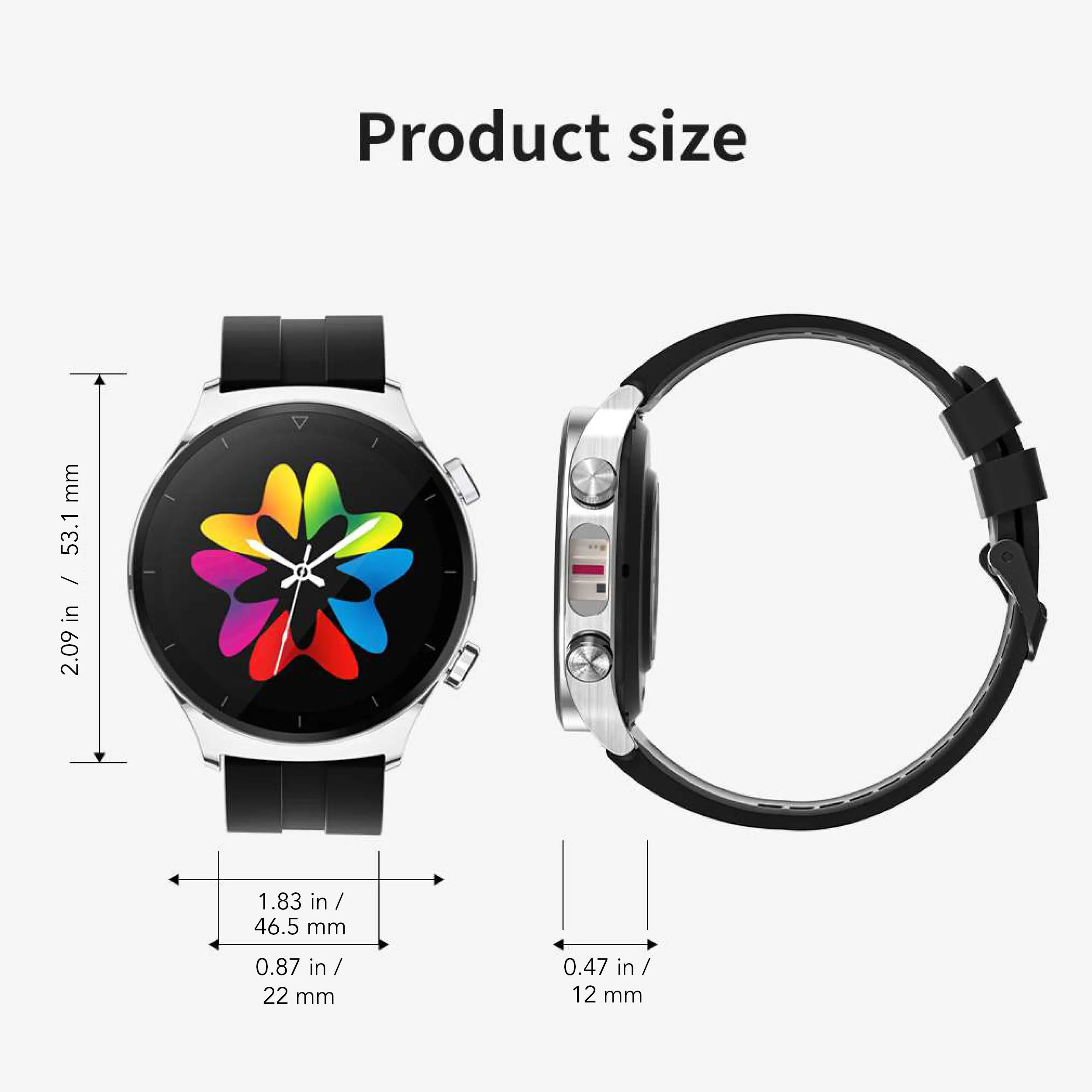 G5 Blood Pressure Smartwatch - Health Sleep Monitoring Life Assistant - FDA Approved
