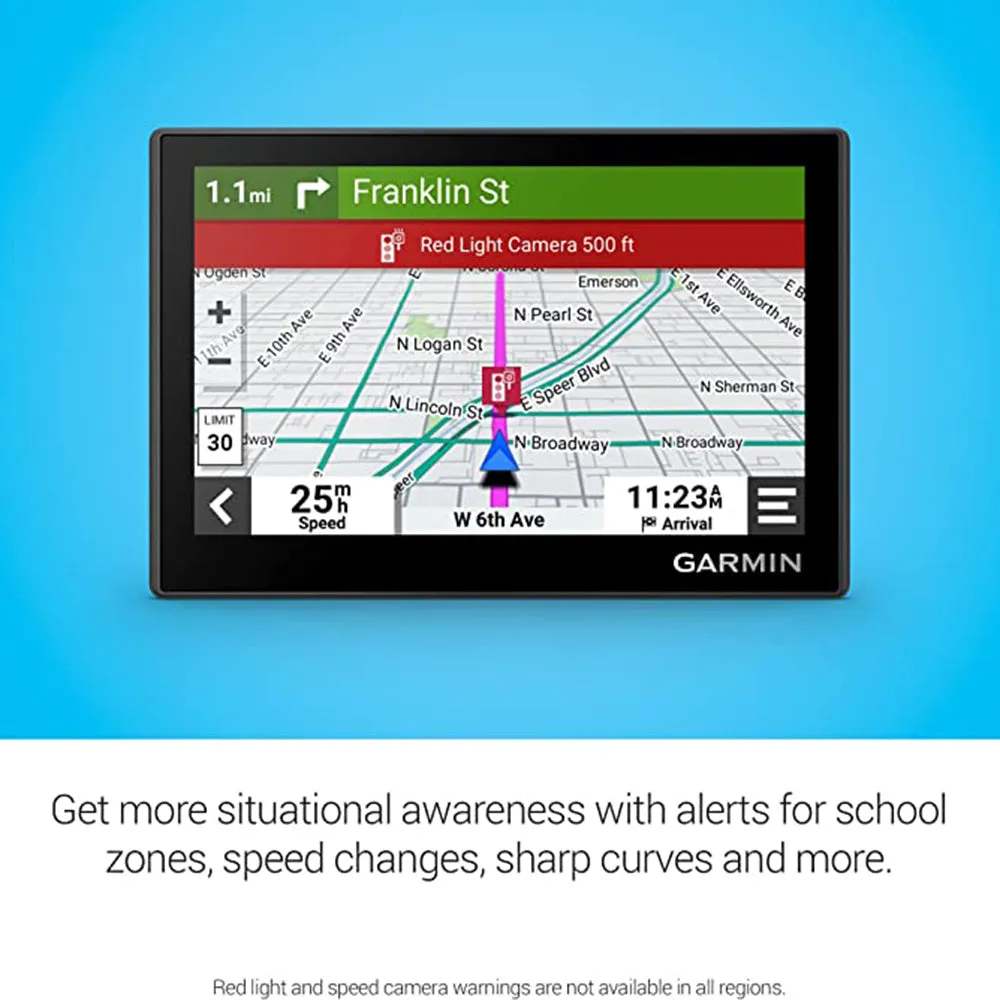Garmin Drive 53 High-Resolution Touchscreen Simple On-Screen Menus and Easy-to-See Maps Driver Alerts GPS Navigator - 010-02858-00