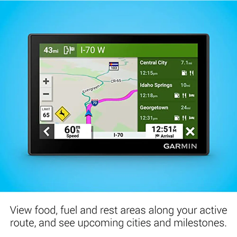 Garmin Drive 53 High-Resolution Touchscreen Simple On-Screen Menus and Easy-to-See Maps Driver Alerts GPS Navigator - 010-02858-00
